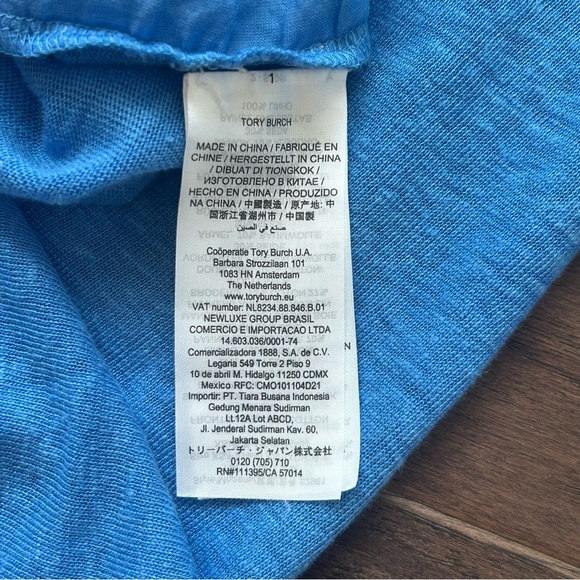 Tory Burch Short Sleeve Nautical Stripe Shirt. XS - Picture 6 of 6